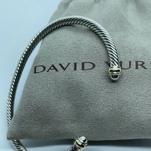 David Yurman Classic 4mm cable with gold